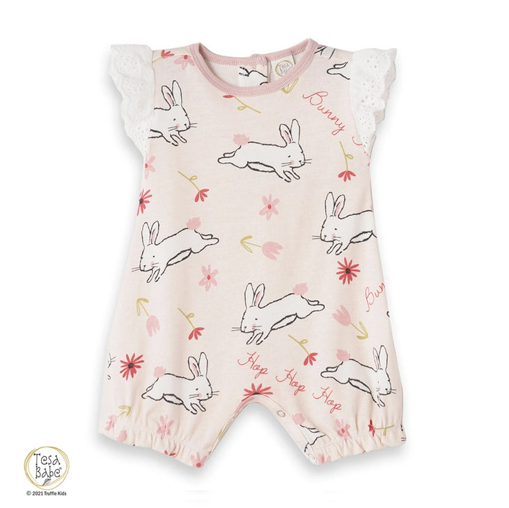 Tesa Babe Baby Girl's Easter Parade Cotton Romper