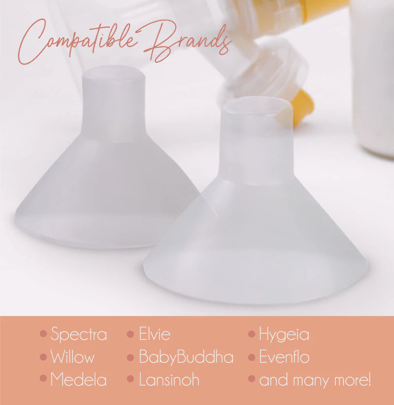 evenflo vs lansinoh breast pump BeauGen Breast Pump Cushion – Soft Stretchy Clear Plastic Insert for Flange Comfort,