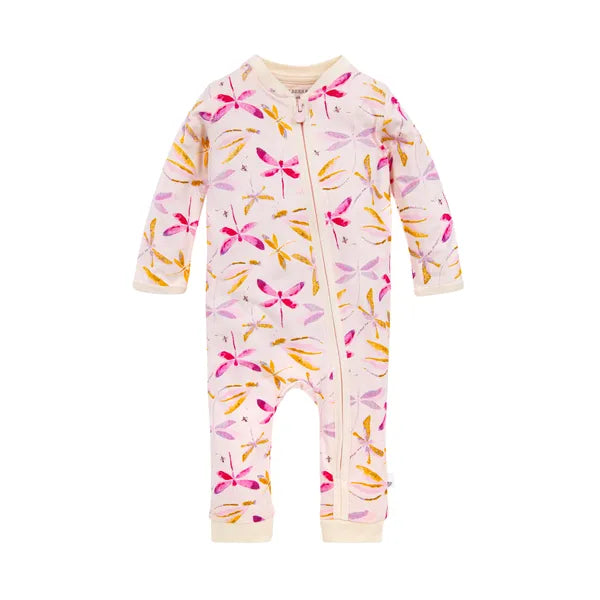 Burt's Bees Dragonfly Organic Zip Front Baby Jumpsuit