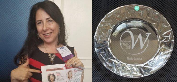 Healthy Horizons CEO Sheila Janakos Receives Women of Influence Award 2018 - Healthy Horizons Breastfeeding Centers, Inc.