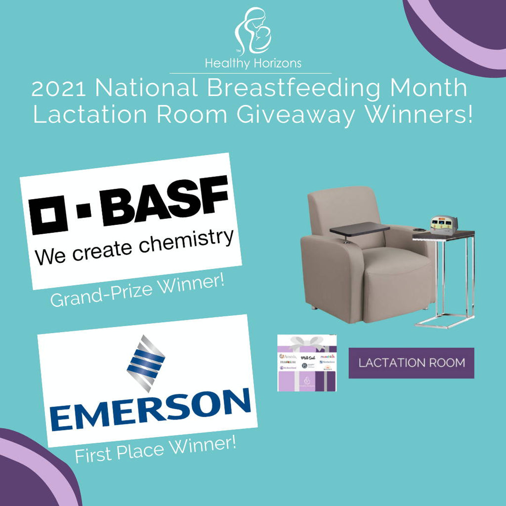 Healthy Horizon's 2021 National Breastfeeding Month Lactation Room Giveaway Winners