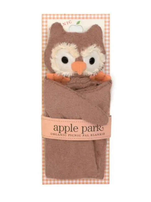 Apple Park Picnic Pal Blankie owl