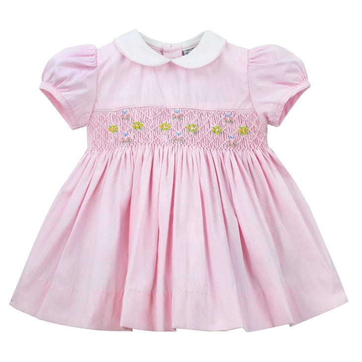 Julius Berger & Carriage Boutique Baby Girl Picque Classic Pink Dress