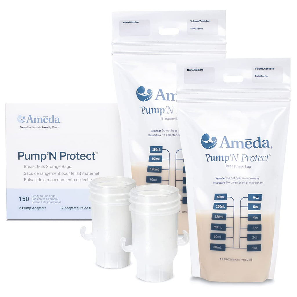 Ameda Pump 'N Protect 6oz Breast Milk Storage Bags