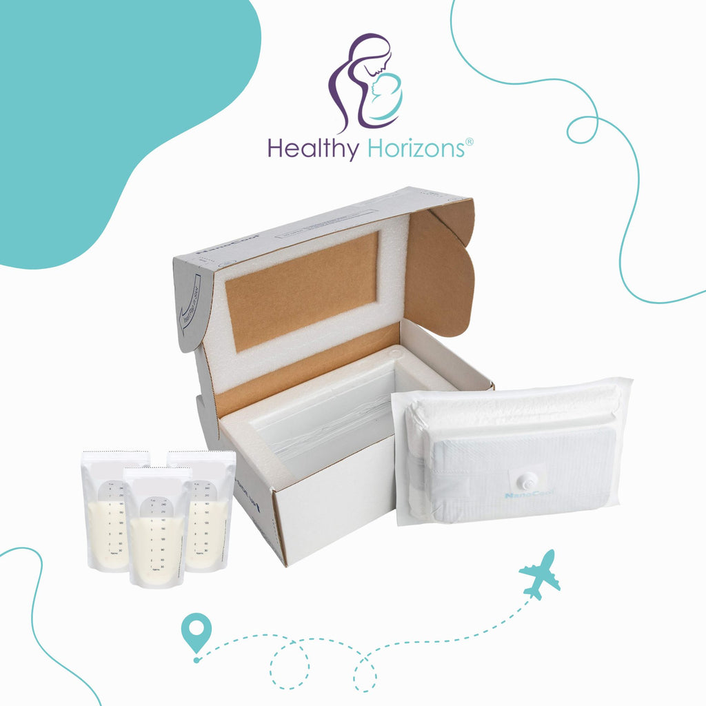 Breast Milk Cooling & Shipping Box with Prepaid Return Mailing Label