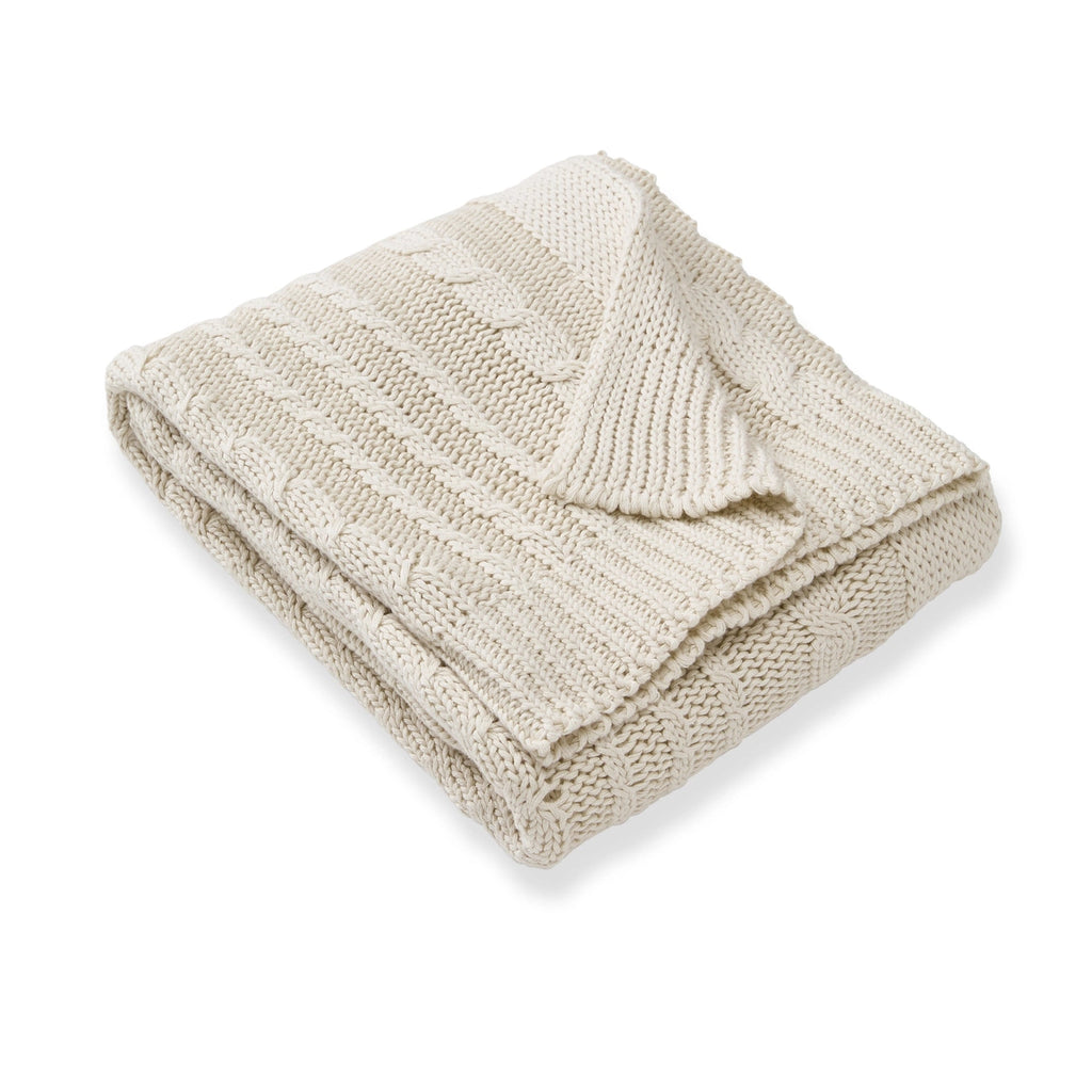 stroller blanket for baby Burt's Bees Cable Knit Sweater Stroller Blanket