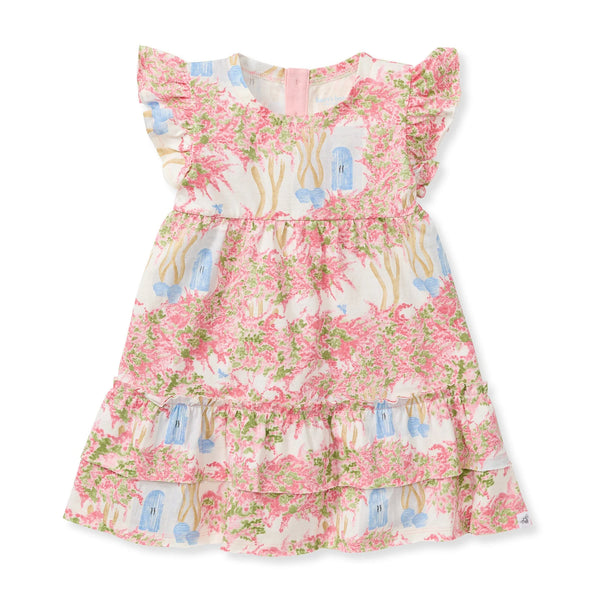 Burt's Bees Baby Doors of Santorini Organic Cotton Dress & Diaper Cover Set