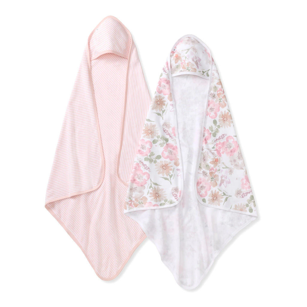 Burt's Bees Baby Hooded Knit Terry Towel 2 Pack