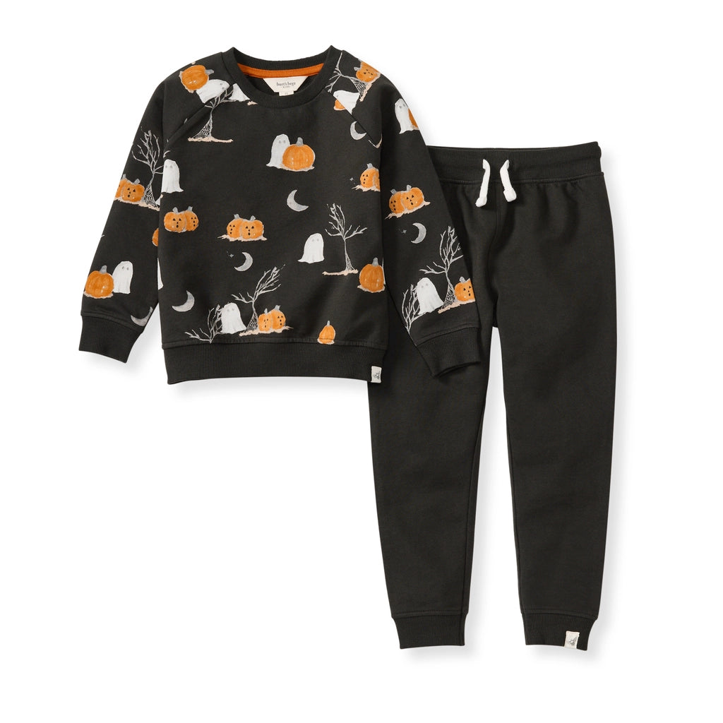 Burt's Bees Baby Midnight Fright Sweatshirt Set