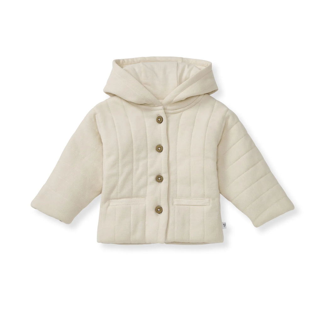 Burt's Bees Baby Organic Cotton Hooded Quilted Jacket