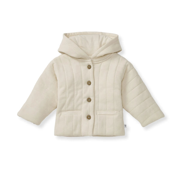 Burt's Bees Baby Organic Cotton Hooded Quilted Jacket