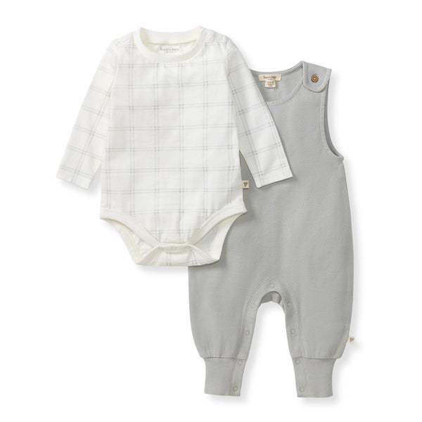 Burt's Bees Baby Plaid Jumpsuit & Bodysuit Set