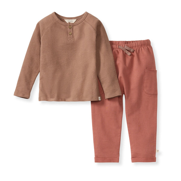 Burt's Bees Baby Textured Knit Tee Set