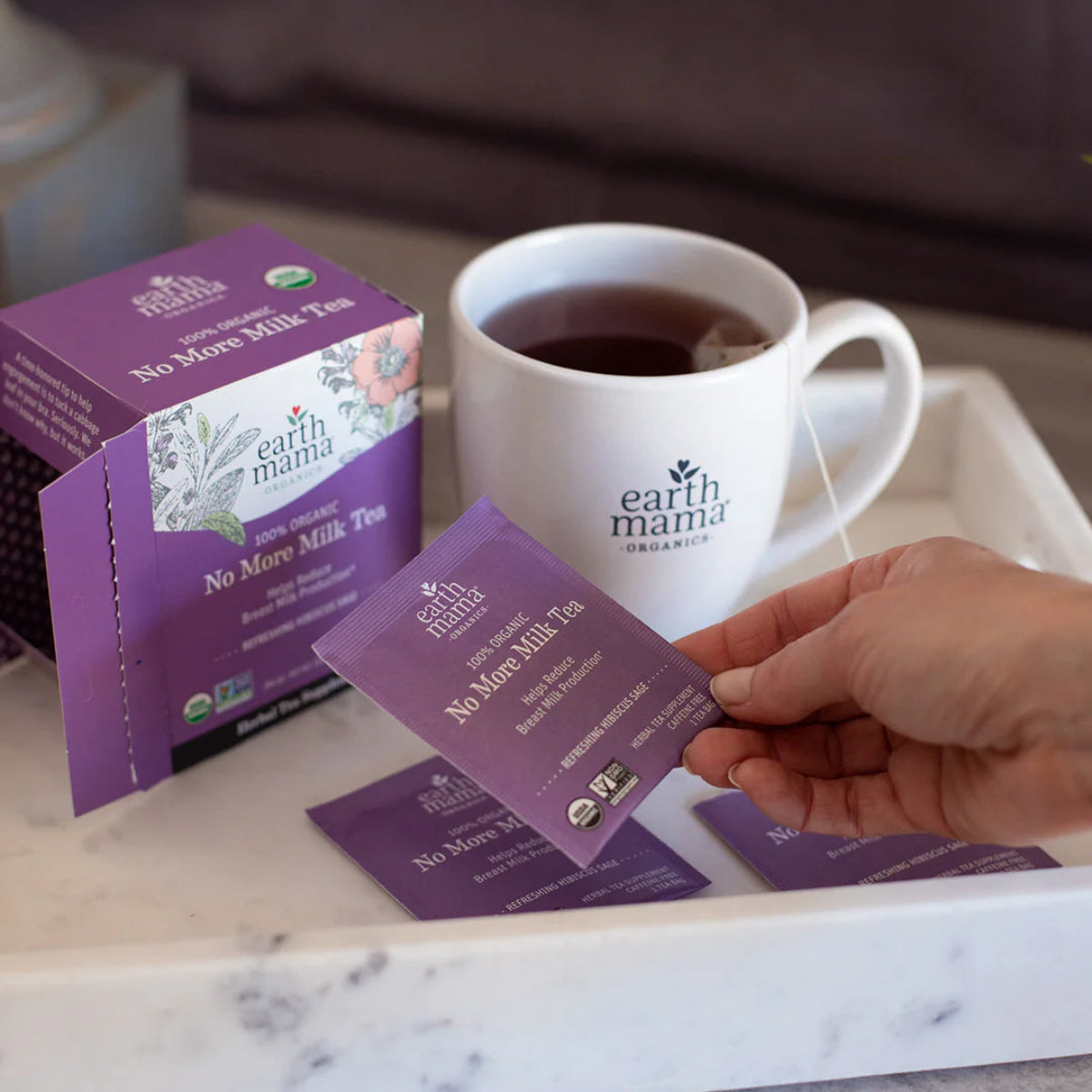 Earth Mama Organic No More Milk Tea 16 bags - Healthy Horizons ...