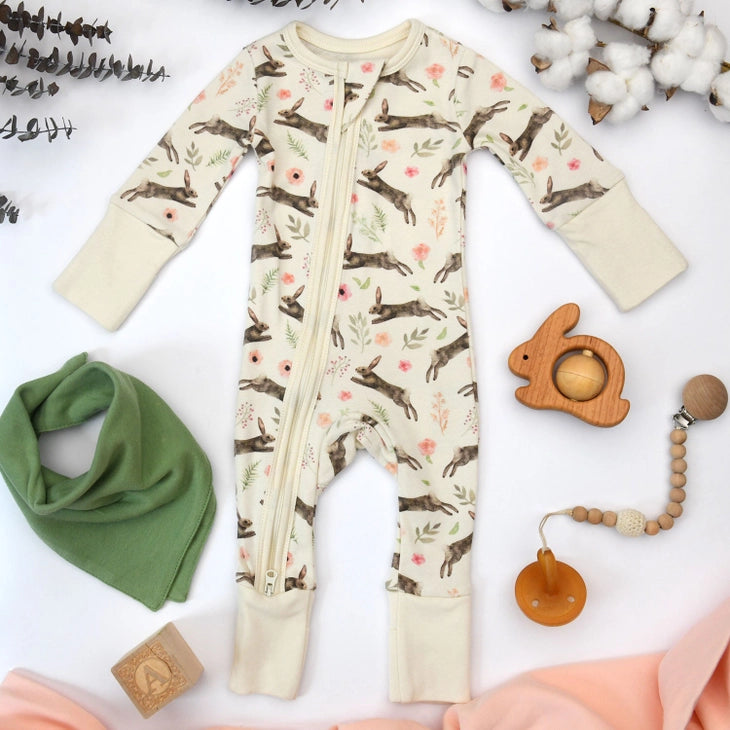 Earthy Organic Cotton 2-Way Zipper Sleeper