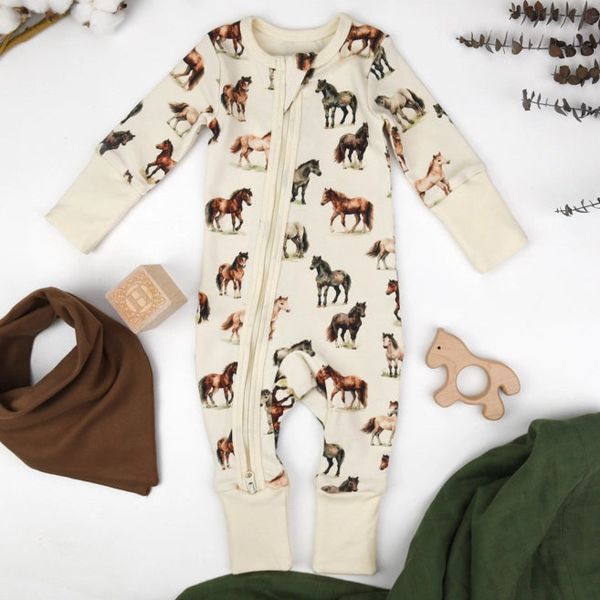 Earthy Organic Cotton 2-Way Zipper Sleeper
