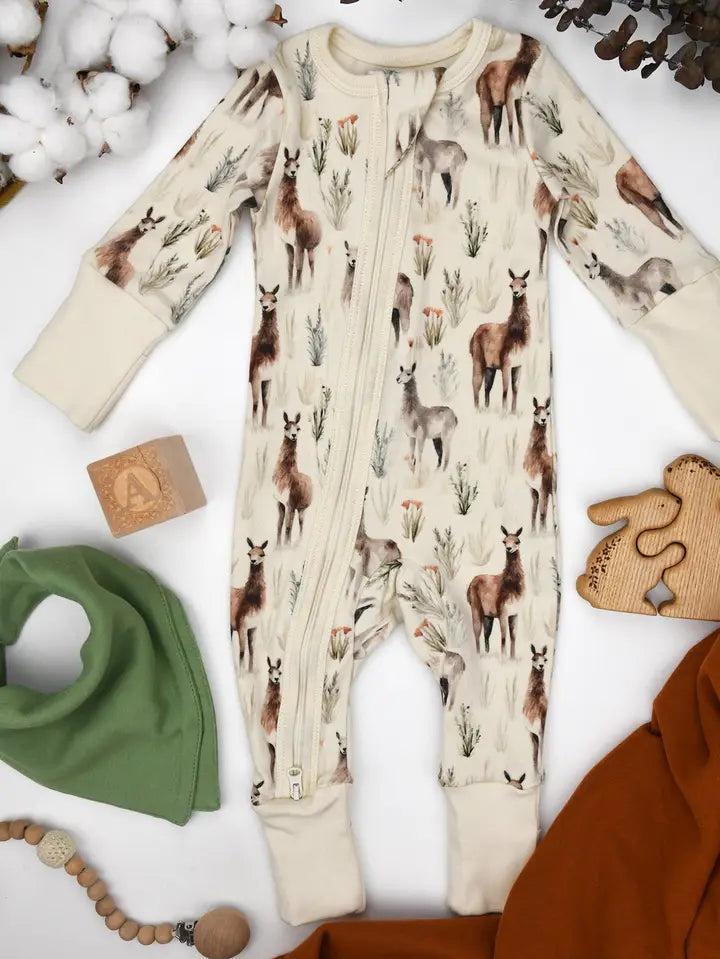 Earthy Organic Cotton 2-Way Zipper Sleeper