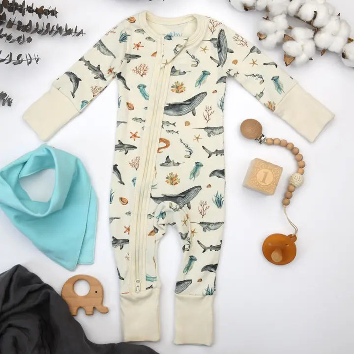Earthy Organic Cotton 2-Way Zipper Sleeper