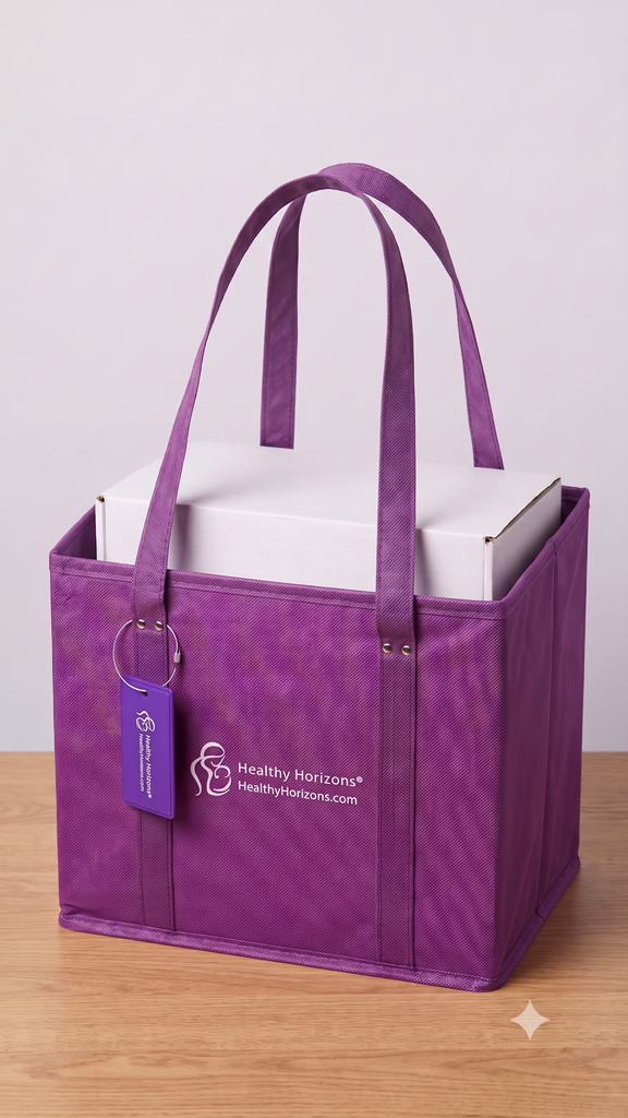Healthy Horizons Breast Milk Cooler Travel Tote with Luggage Tag