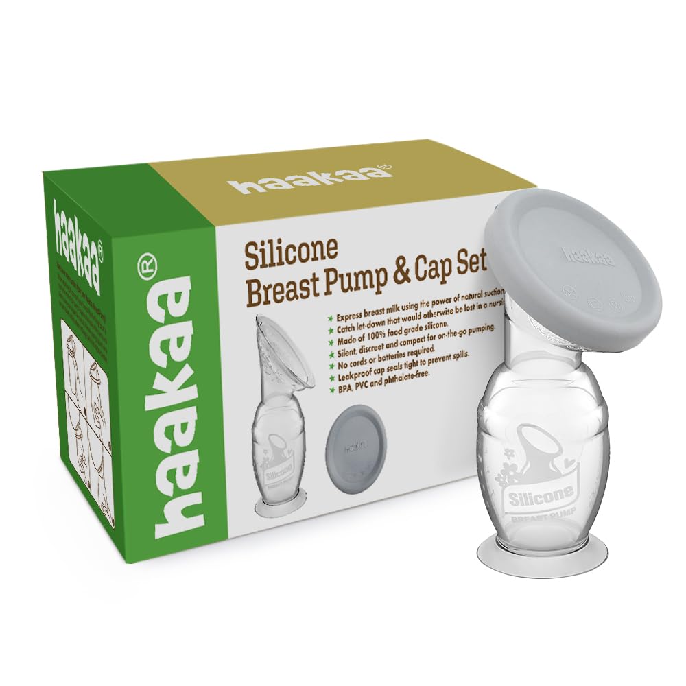 Haakaa Gen Silicone Breast Pump and Cap set (5oz) Healthy