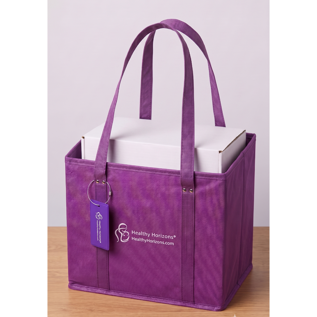 Healthy Horizons Breast Milk Cooler Travel Tote with Luggage Tag
