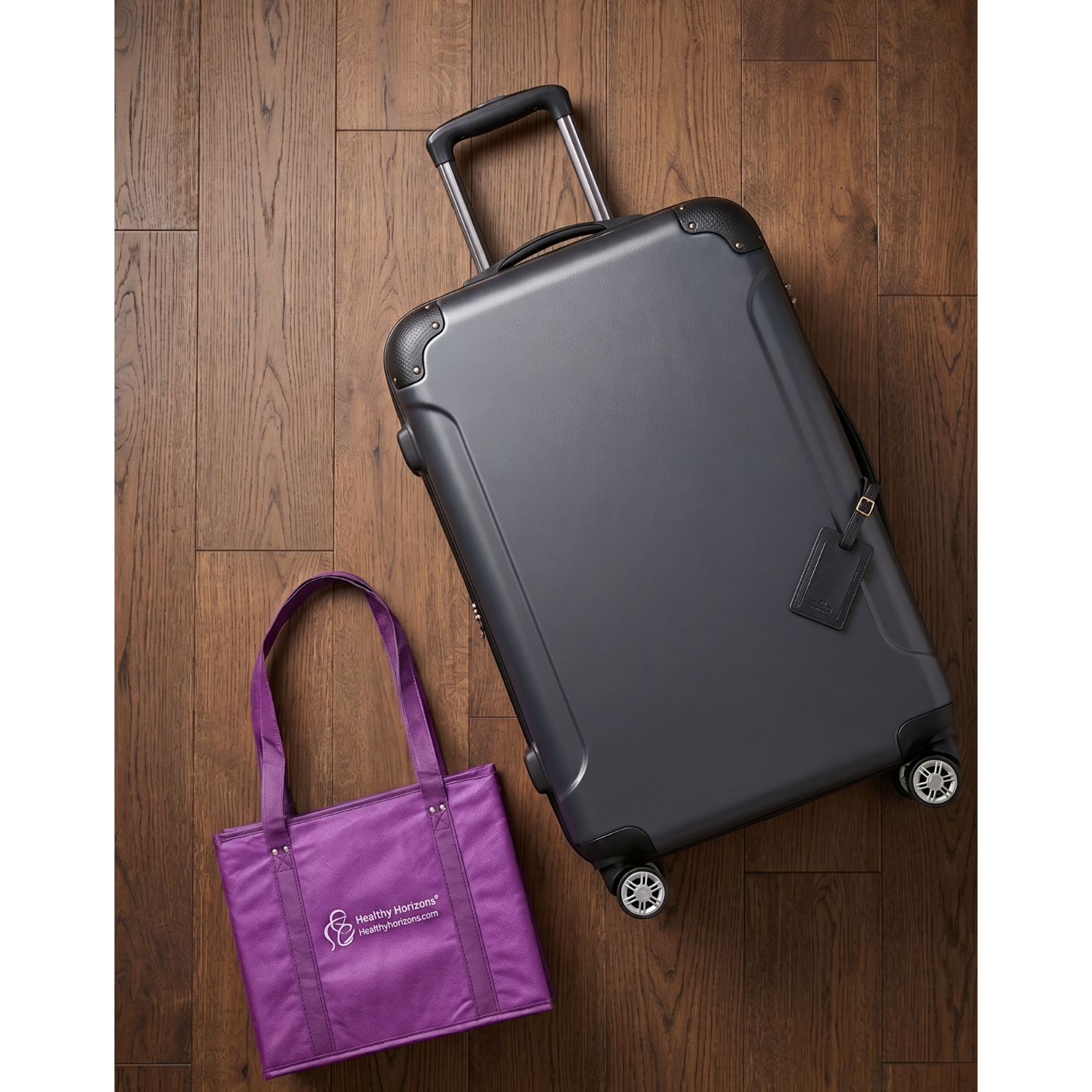Healthy Horizons Breast Milk Cooler Travel Tote with Luggage Tag