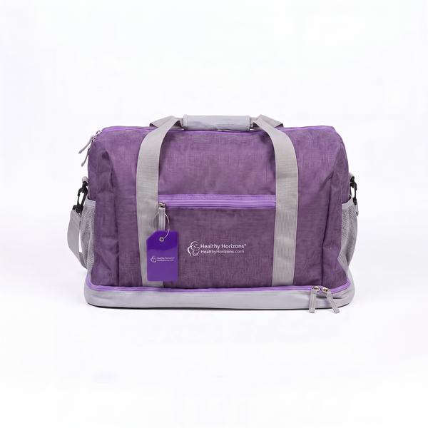 Healthy Horizons_Carry on duffle bag for breast milk shipping cooler box