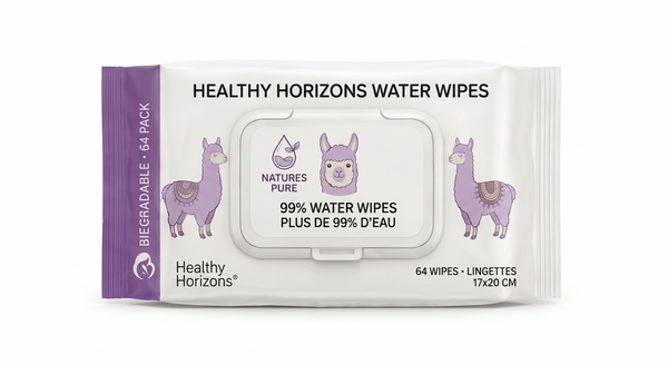 Healthy Horizons Water Wipes Front