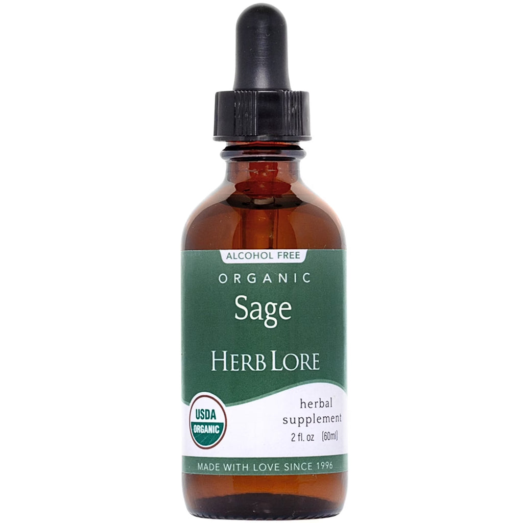 Herblore Sage Tincture (Non-Alcohol) - Certified Organic