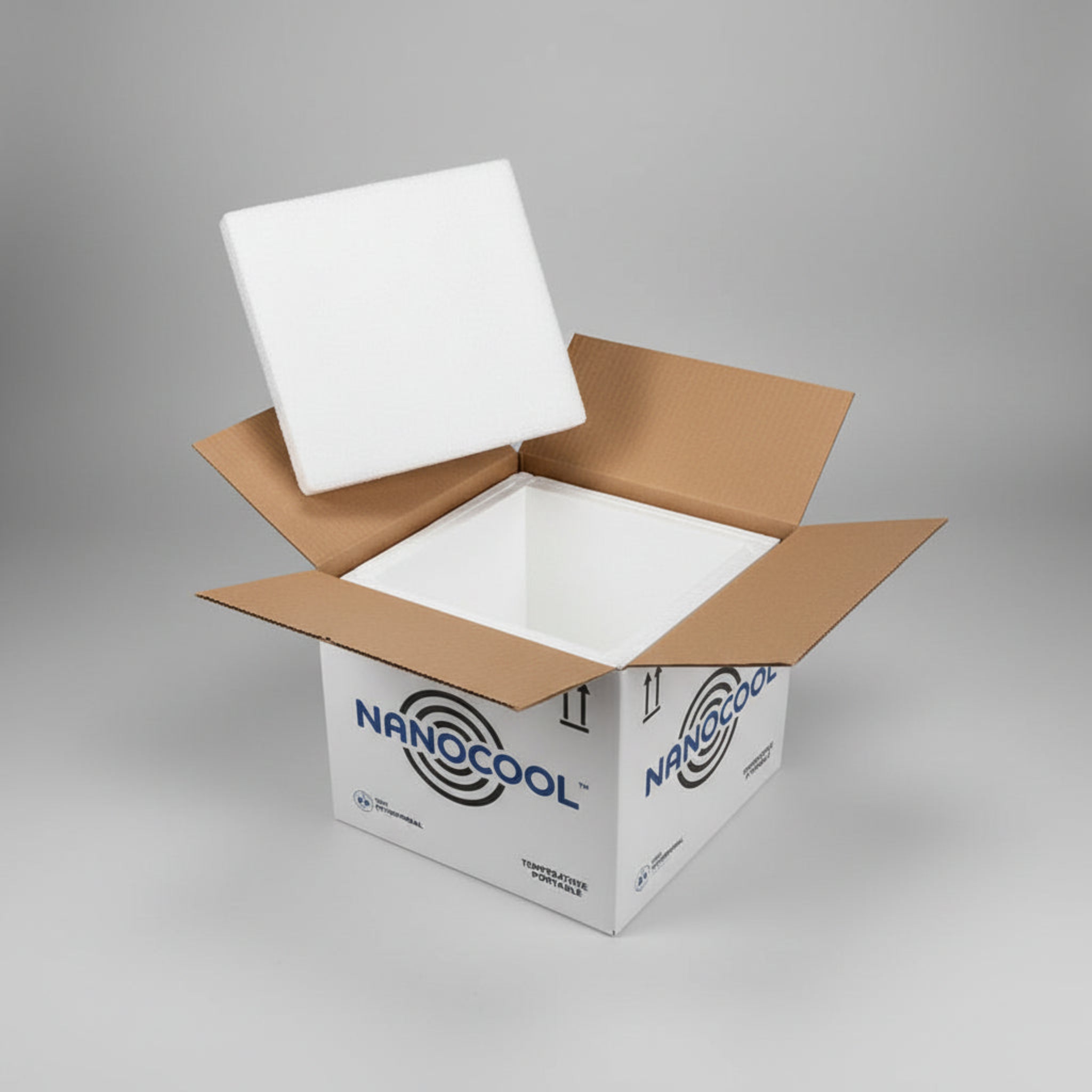Insulated Frozen Milk Cooler Box Open