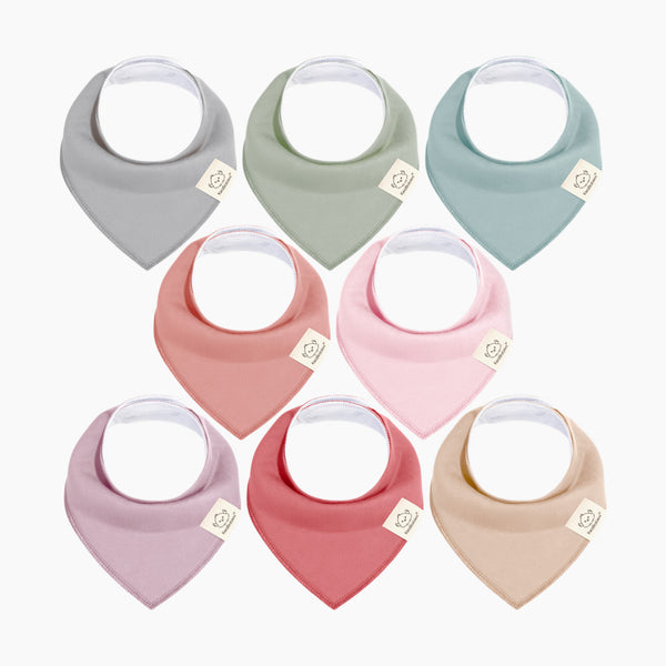 Keababies Organic Bandana Bibs 8-Pack
