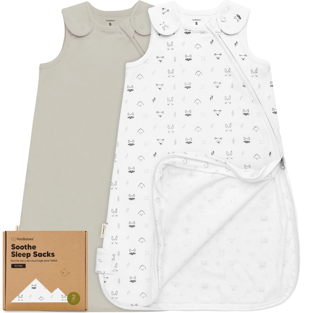 Keababies Soothe Sleep Sack Baby Wearable Blanket 2-Pack