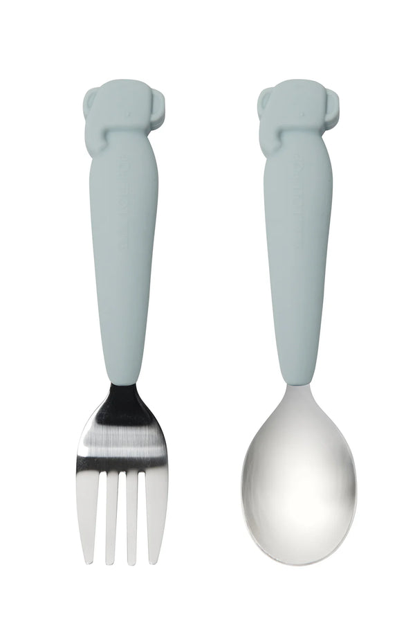 Loulou Lollipop Born to be Wild Kids Spoon and Fork Set