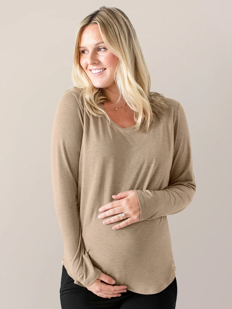 Kindred Bravely Bamboo Nursing & Maternity Long Sleeve T-Shirt