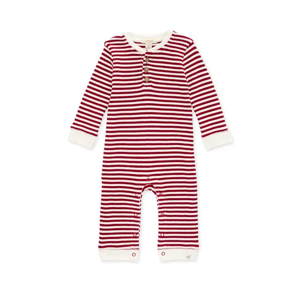 Burt's Bees Classic Stripe Thermal Jumpsuit