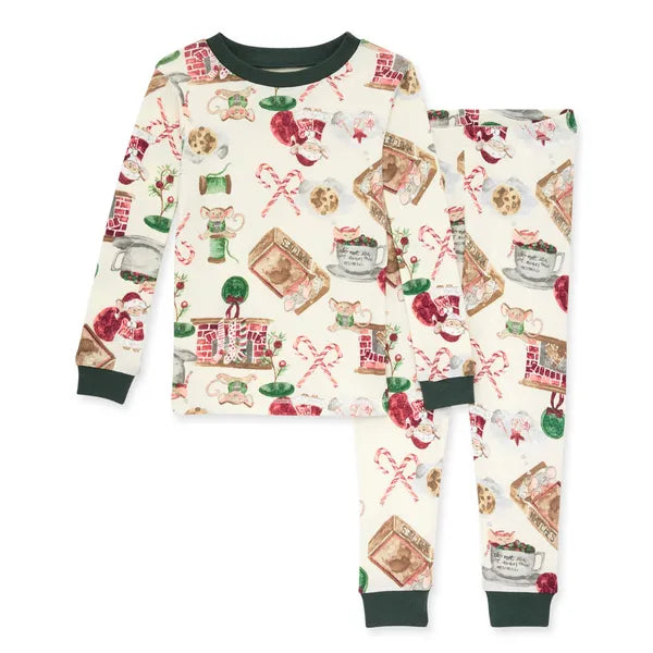 Burt's Bees Baby Organic Cotton Snug Fit Tee & Pant PJ Set