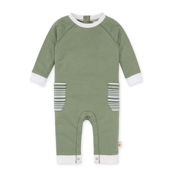 Burt's Bees Baby French Terry Organic Boy Jumpsuit