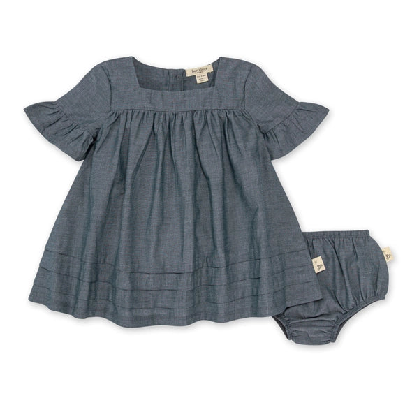 organic cotton baby dress Birthday Print Organic Cotton Muslin Dress