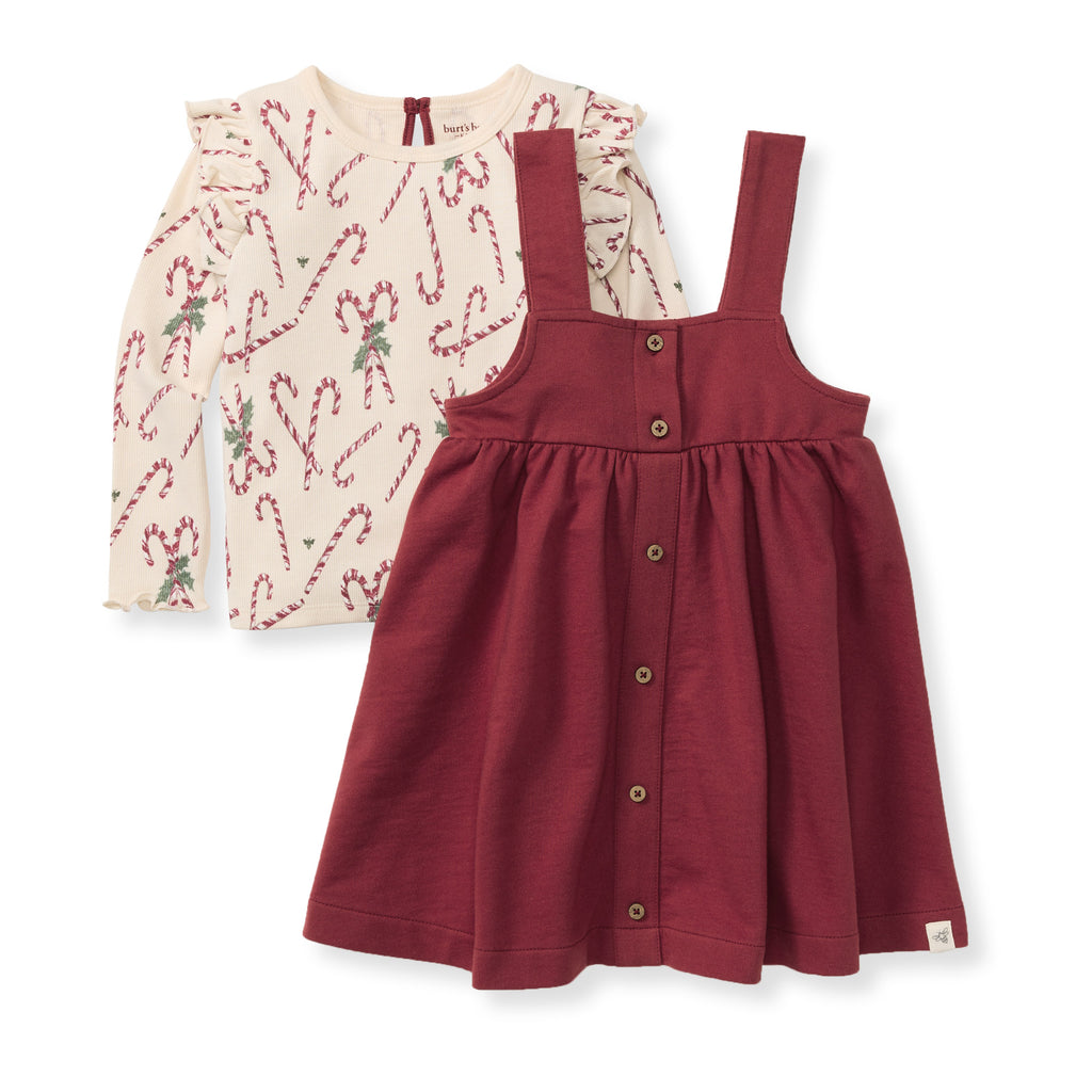 Burt's Bees Baby Dancing Candy Canes Organic Cotton Set