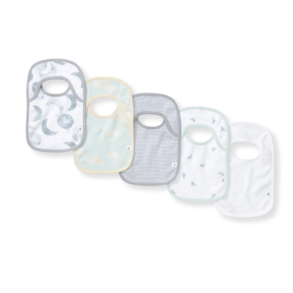 Burt's Bees Baby Multi Pack Organic Cotton Pull On Bibs