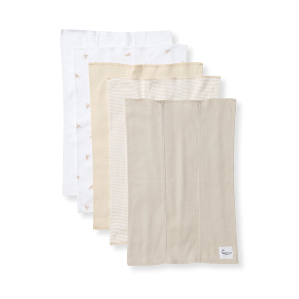 Burt's Bees Baby Burp Cloths 5 Pack