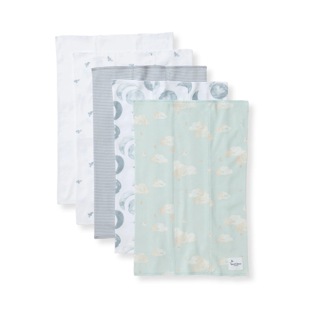 Burt's Bees Baby Burp Cloths 5 Pack