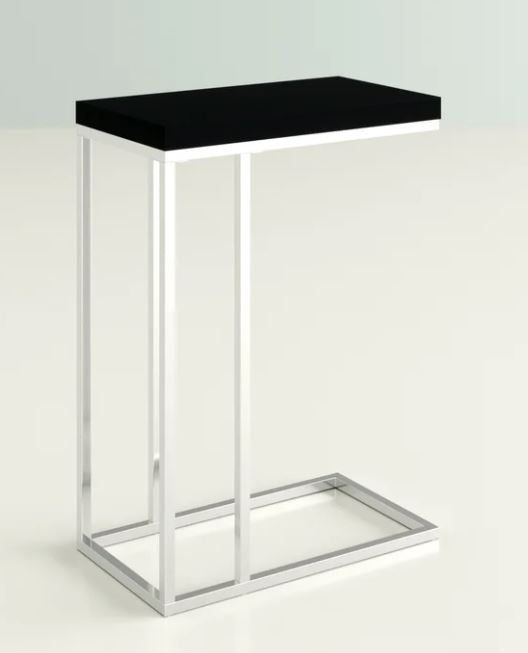 Pumping Station End Table Chrome + Wood - Healthy Horizons Breastfeeding Centers, Inc.