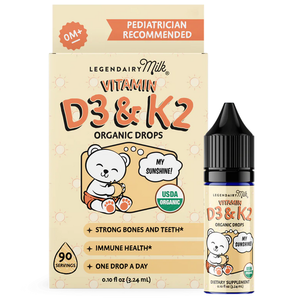 Legendairy Milk Organic Baby and Toddler D3&K2 Drops