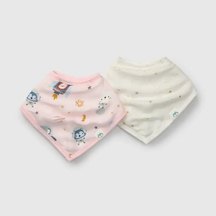 Loulou Lollipop Muslin Bandana Bib Set 2 Pack