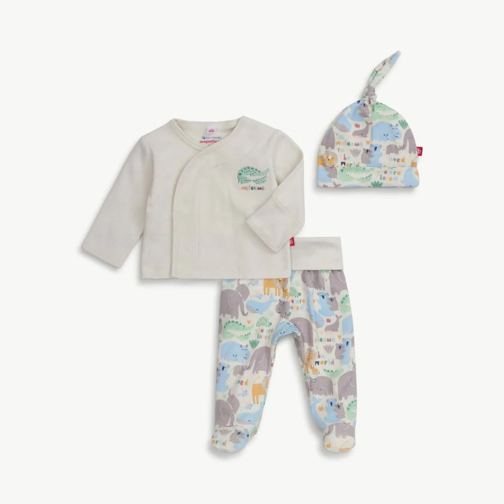 Magnetic Me Organic Cotton Magnetic Take Me Home Kimono Set