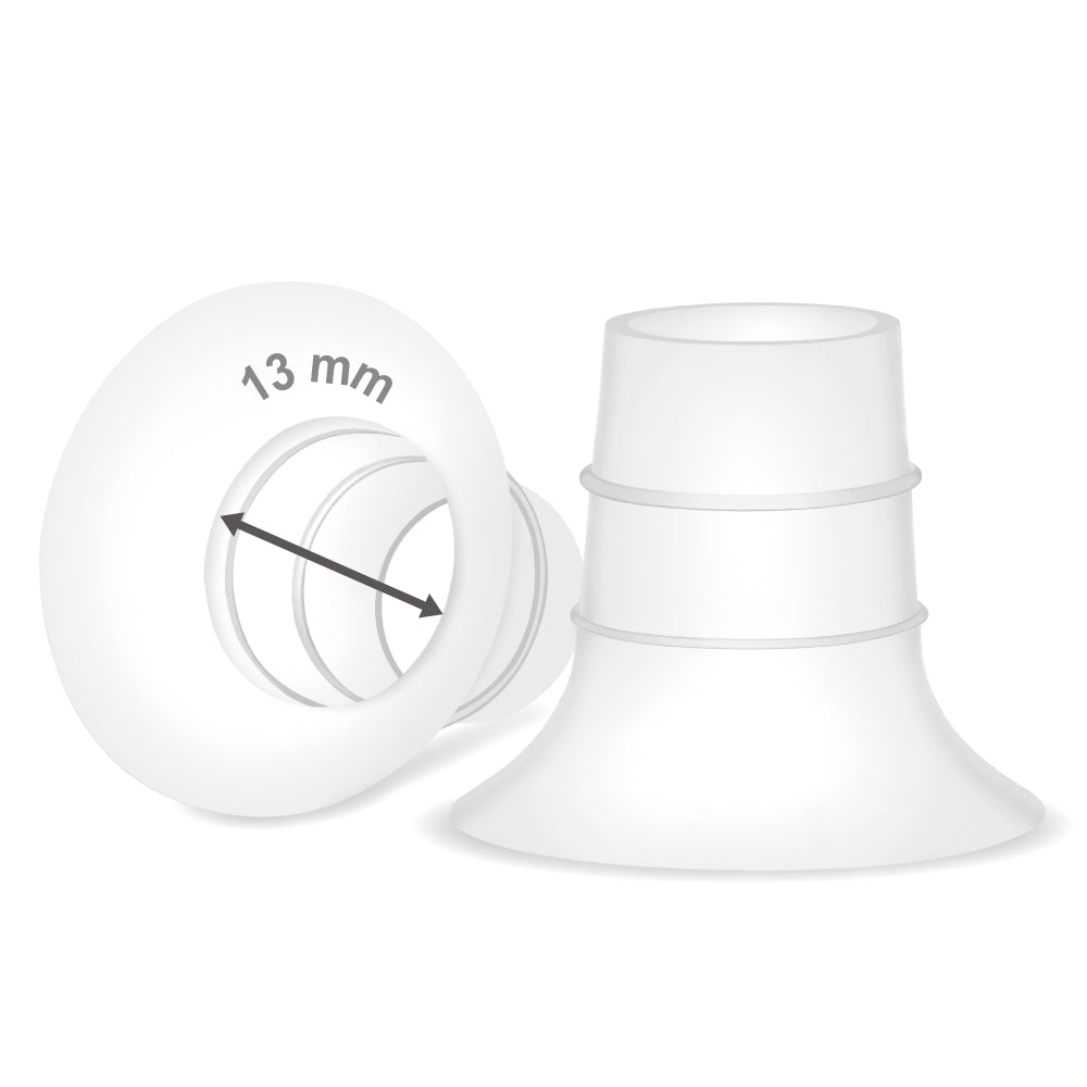 Maymom Flange Inserts 2 Pack (Compatible with Elvie, Medela PersonalFit Flex Breast Shields) 13mm