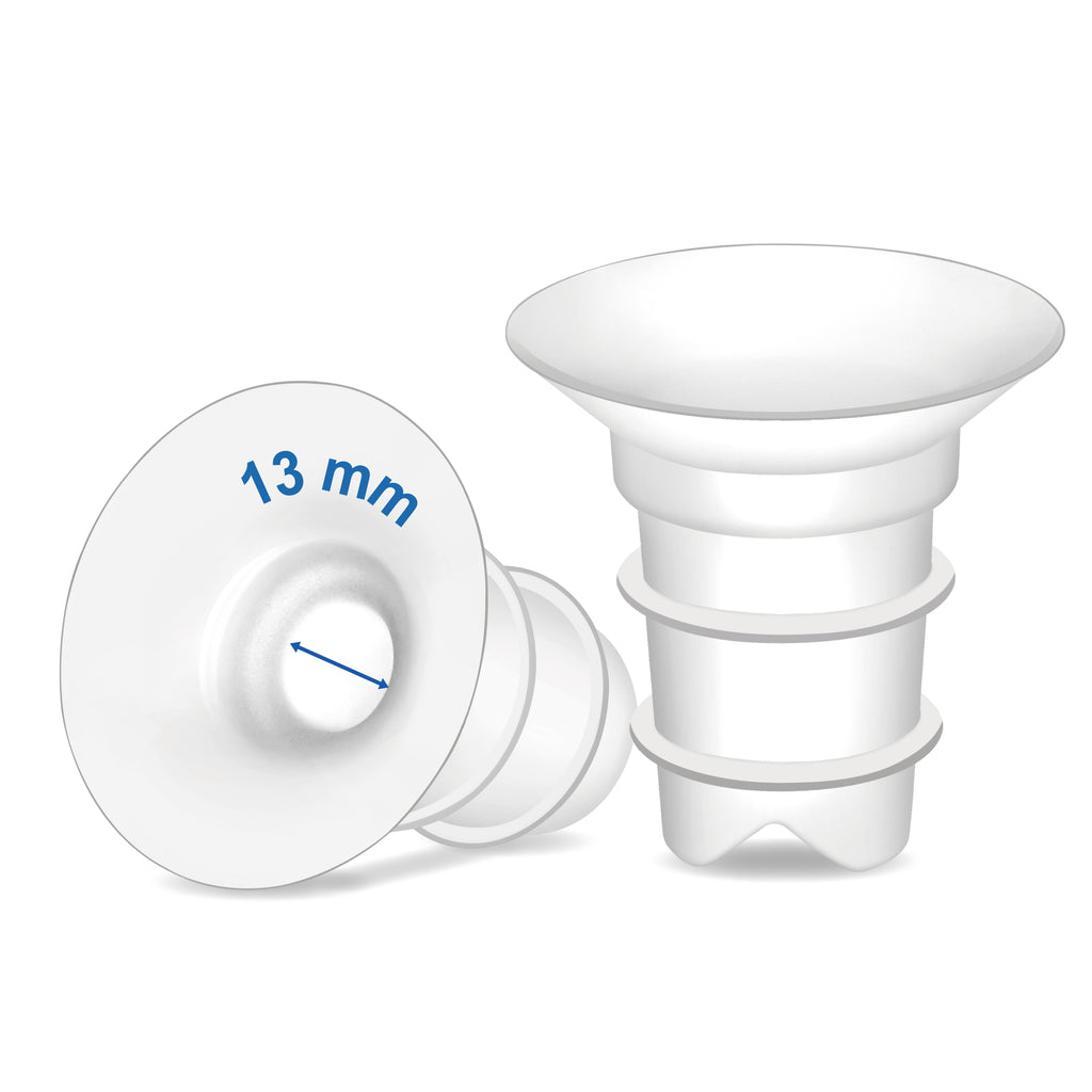 Maymom Flange Inserts Long 2 Pack (Compatible with Spectra, Medela PersonalFit Breast Shields) 13mm