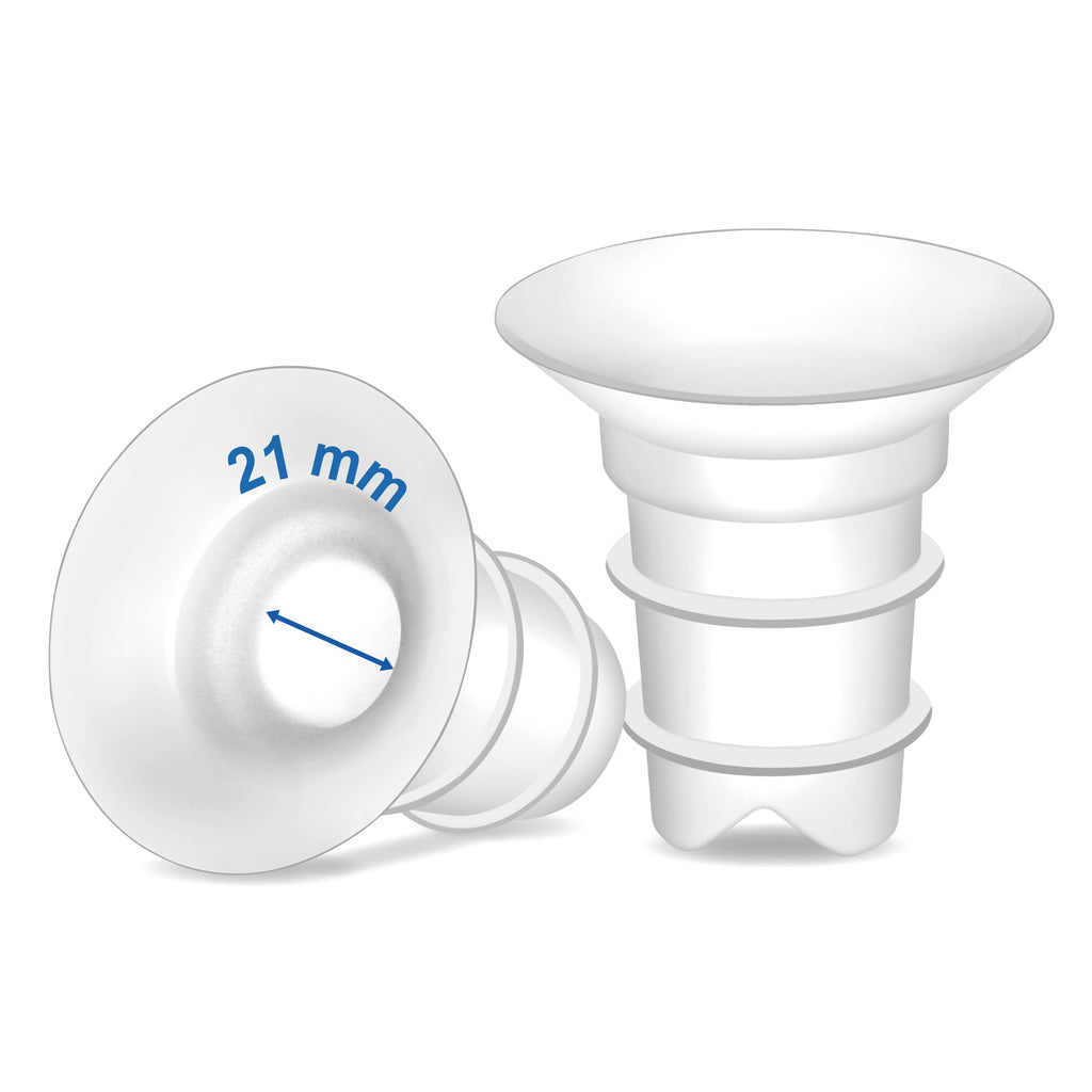 Maymom Flange Inserts Long 2 Pack (Compatible with Spectra, Medela PersonalFit Breast Shields) 21mm