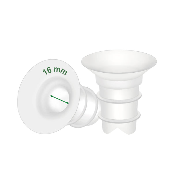 Maymom Flange Inserts Long Plus 2 Pack (Compatible with Spectra, Medela PersonalFit Breast Shields) 16mm